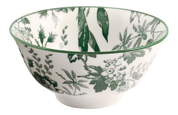 BOL PORCELANA DECORADO MARGARET Ø 16CM VERDE