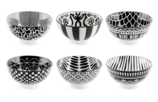 BOL PORCELANA MIRAGE BLANCO-NEGRO Ø 12,5CM