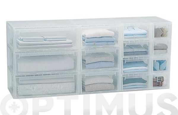 CAJON MULTIUSOS LIGHT DRAWER TRANSPARENTE 7 L