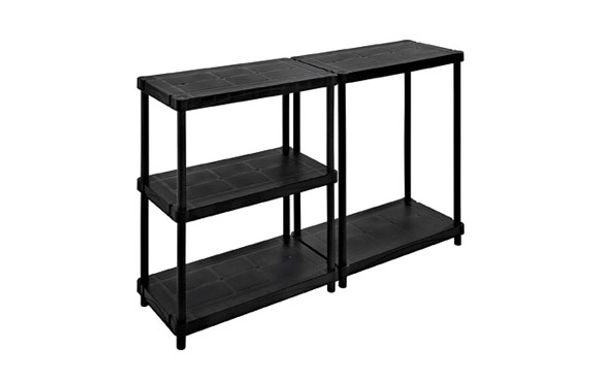 ESTANTERIA RESINA NEGRA 5 ESTANTES (INCL) 84 X 40 X 173 CM