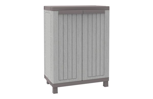 ARMARIO RESINA BAJO 2 PUERTAS C-WOOD 68X39X91,5CM