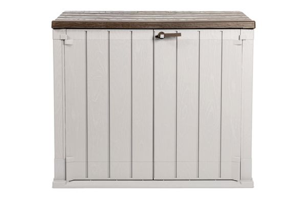 COBERTIZO RESINA STORER PLUS XL 1270 L 145 X 85 X 124,5H TAUPE/MARRON