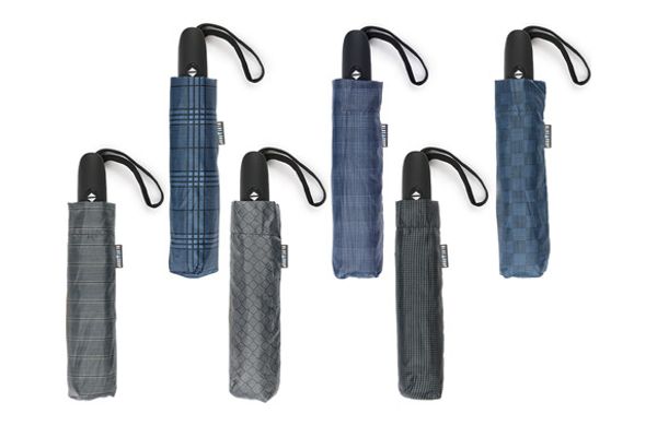 PARAGUAS HOMBRE PLEGABLE MANUAL ABRE/CIERRA ESTAMPADO SURTIDO