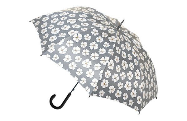 PARAGUAS MUJER LARGO AUTOMATICO FLOR BLANCA SURTIDO