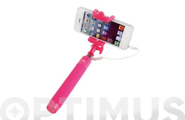 PALO MINI EXTENSIBLE SELFIE AUTOMATICO 20,5-90CM ROSA