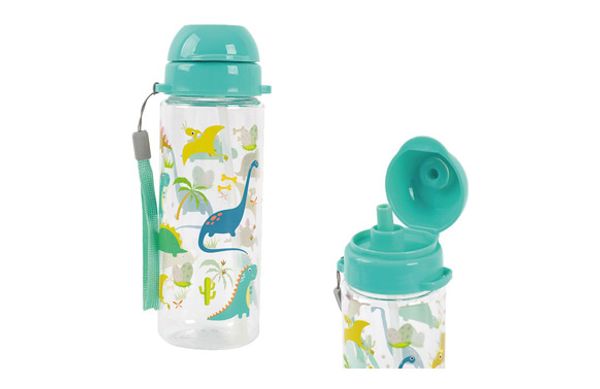 BOTELLA INFANTIL TRITAN 7 X 7 X 19CM 400 ML- DINO