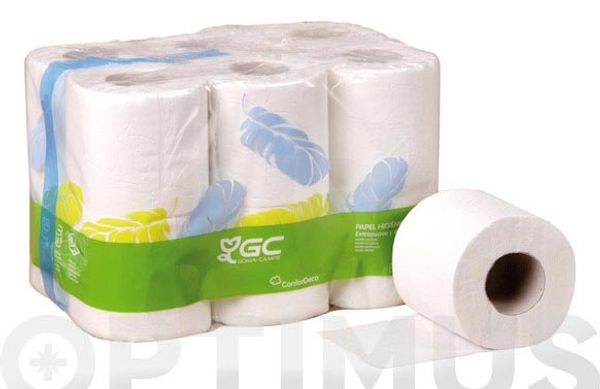PAPEL HIGIENICO DOMESTICO 18 M (12 ROLLOS) 2 CAPAS
