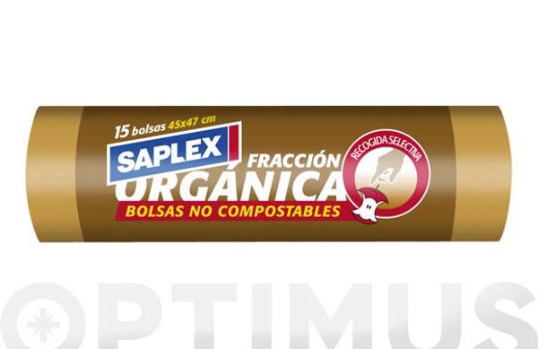 BOLSA BASURA 10 L (15 UDS) CIERRA FACIL MINI PLUS 45X47 CM G-170