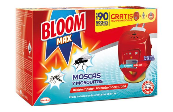 INSECTICIDA ELECTRICO MOSCAS Y MOSQUITOS BLOMM DIFUSOR + 2 RECAMBIOS