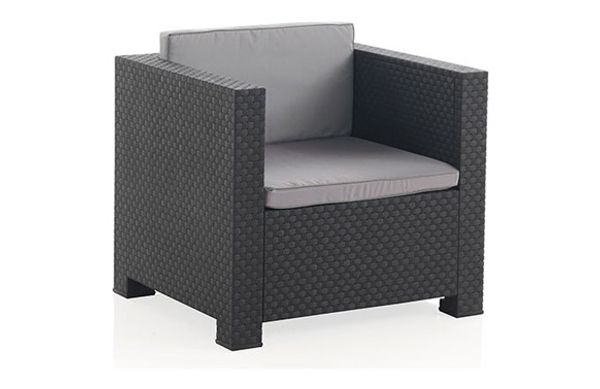 SILLON RATAN RESINA DIVA GRAFITO