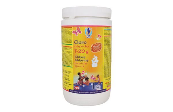CLORO RAPIDO T20 G PARA MINIPISCINA 1KG