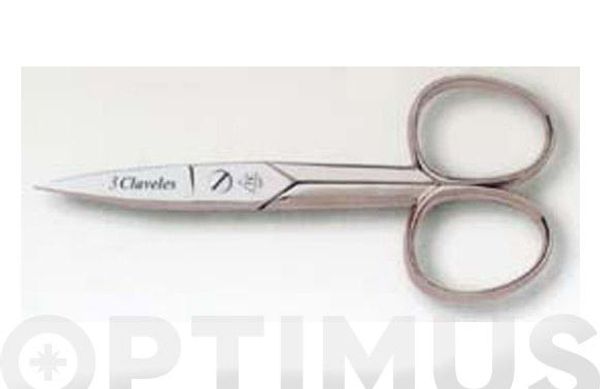TIJERA MANICURA CURVA NIQUELADA 4"