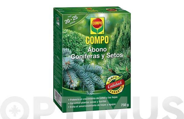 ABONO CONIFERAS Y SETOS 750 GR