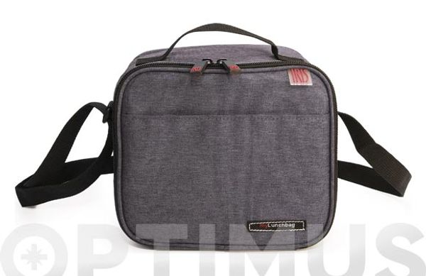 BOLSA PORTA ALIMENTOS CITY PROMO GRIS+2 CONTENEDORES 0,6 L