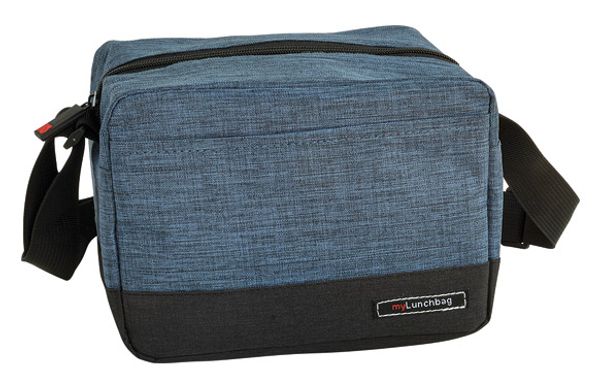 BOLSA PORTA ALIMENTOS REAL 3,5 L AZUL +CONTENEDOR DIVIDIDO