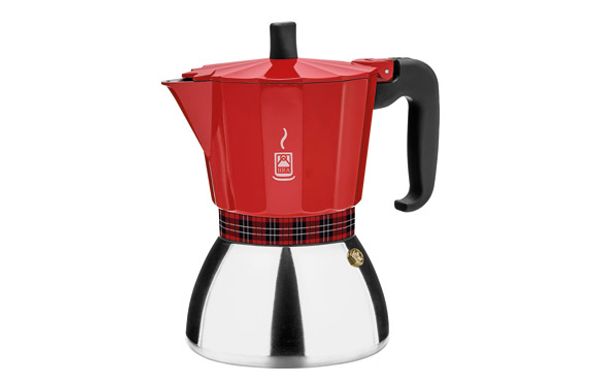 CAFETERA DELUXE INDUCTION ROJA 6 TAZAS
