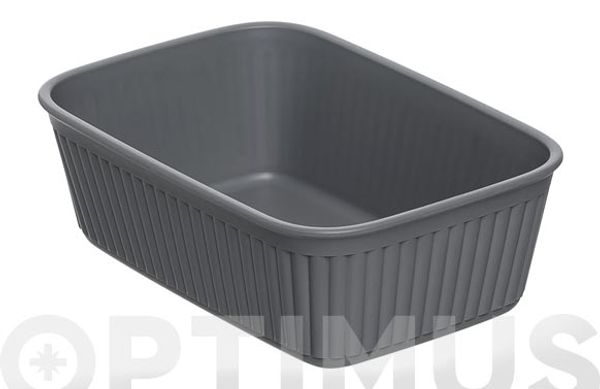 CESTA ORDENACION BAOBAB ANTRACITA 11 X 17 X 5,5 CM