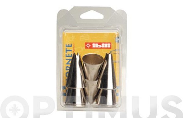 BOQUILLA NIQUEL MANGA PASTELERA 6 UDS