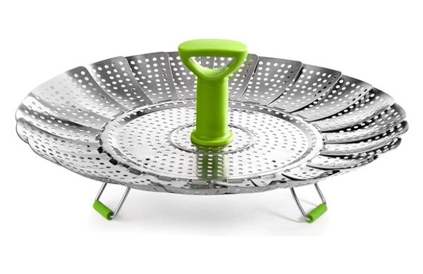 CESTILLO PLEGABLE INOX/SILICONA Ø18CM