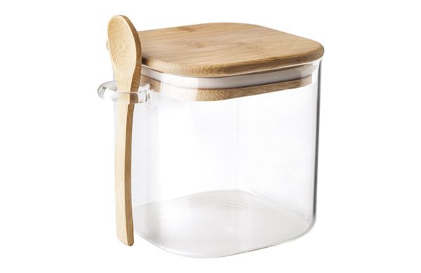 TARRO PARA CAFE/AZUCAR + CUCHARILLA 800 ML