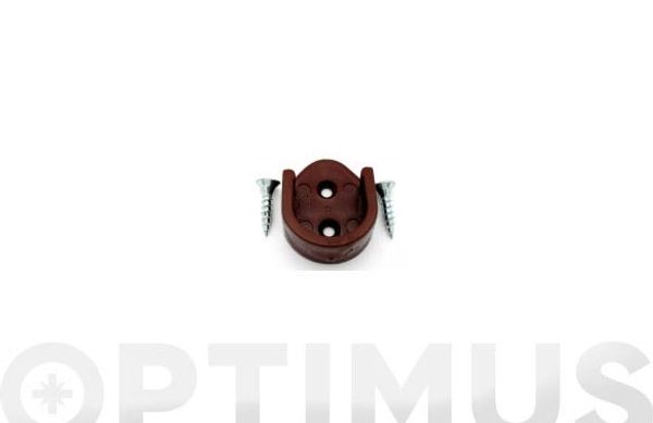 SOPORTE BARRA ARMARIO 2 UNIDADES MARRON