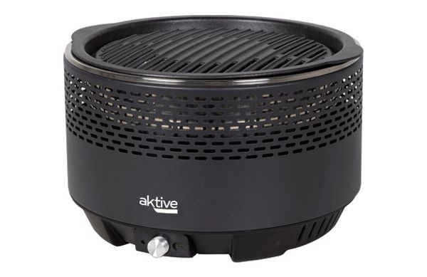 BARBACOA REDONDA SOBREMESA SIN HUMO Ø 31 CM NEGRA