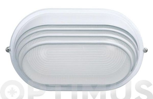 APLIQUE EXTERIOR OVAL BLANCO IP54 E27 MAX. 100W