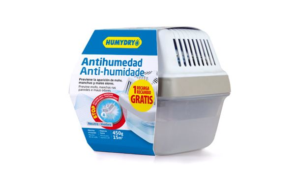 ANTIHUMEDAD DISPOSITIVO + 2 RECARGAS 450 GR HUMYDRY NEUTRO PREMIUM PLUS
