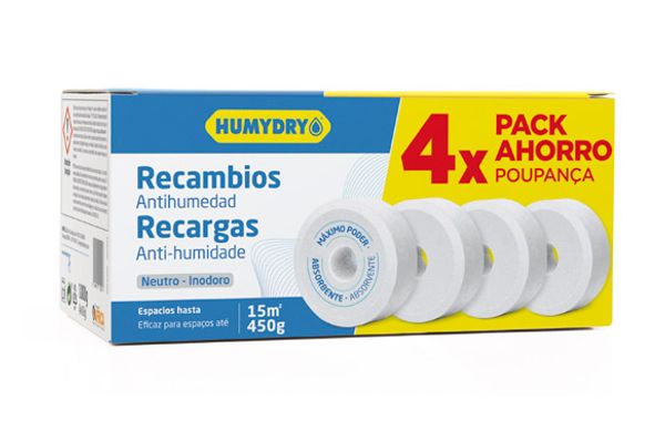 ANTIHUMEDAD RECARGA 450 GR (4 UDS) HUMYDRY UNIVERSAL NEUTRO