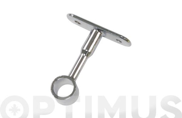 SOPORTE TUBO ARMARIO CENTRAL MODELO 11 Ø 19 X 65 MM CROMADO 2 UDS