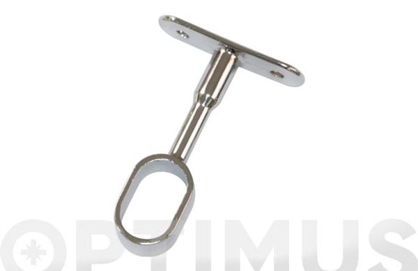 SOPORTE TUBO ARMARIO CENTRAL MODELO 13 30 X 15 X 77 MM CROMADO 2 UDS
