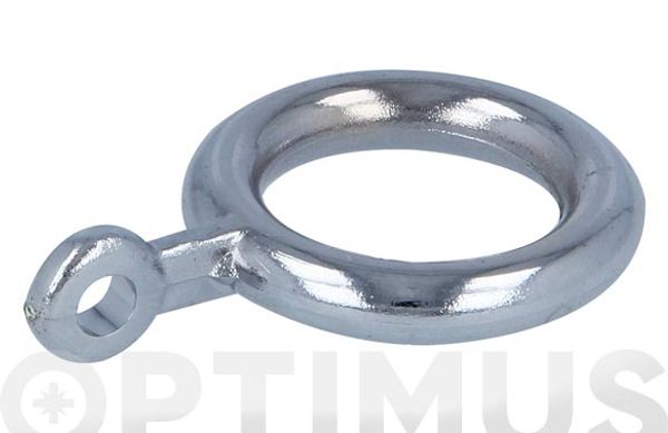 ANILLA CORTINA MODELO 50 CROMADO Ø20MM - 6 PZS