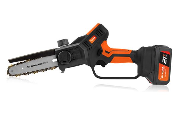 SIERRA PODADORA A BATERIA 21 V 4 AH CADENA TITANIO