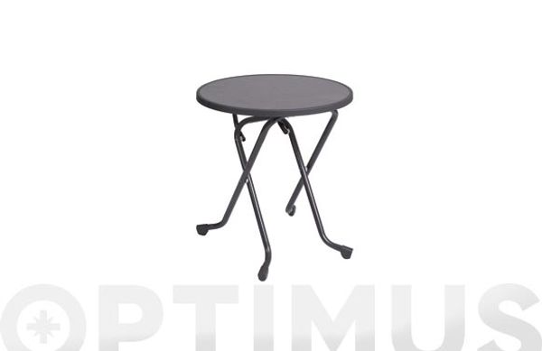 MESA PLEGABLE BALCON GRIS Ø 70 CM