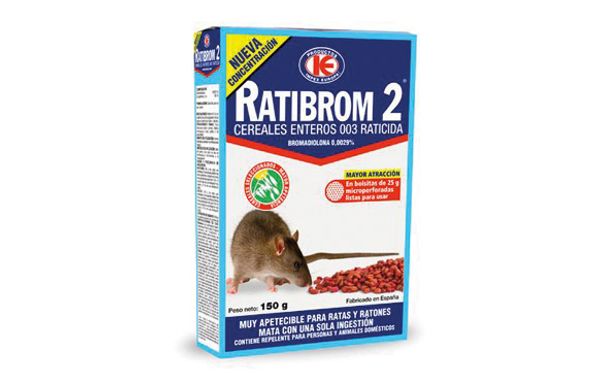 RATICIDA CON CEREALES RATIBROM 2 150 GR