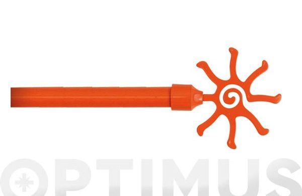 BARRA CORTINA KIT 110-200CM SOL NARANJA