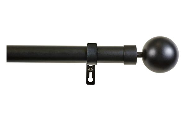 BARRA CORTINA KIT NEGRO 110-200CM