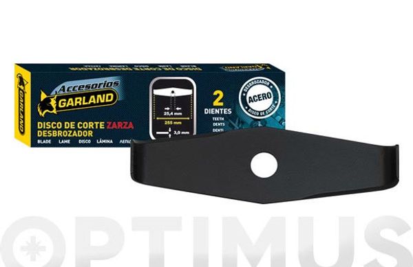 DISCO DESBROZADORA 2 DIENTES Ø 305MM EJE 25,4 MM >40CC - MALEZA Y ZARZAS