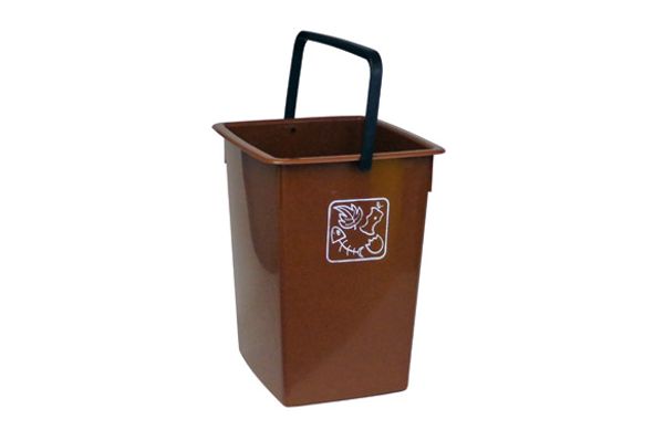CUBETA RECICLAR 26 L CON ASA MARRON