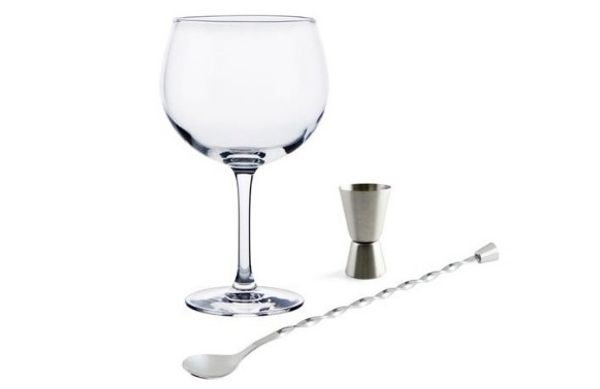 SET COMBINADOS FIESTA (4 COPAS + MEDIDOR + CUCHARILLA) 