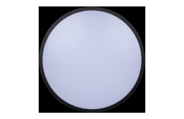 PLAFON LED SUPERFICIE REDONDO CON MARCO NEGRO HYDRA CCT 18W 1800LM Ø285MM