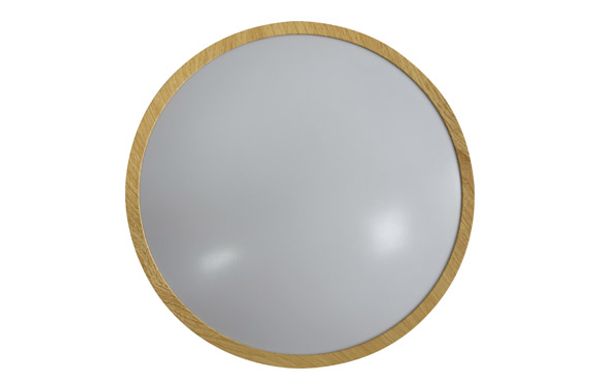 PLAFON LED SUPERFICIE REDONDO CON MARCO MADERA HYDRA CCT 18W 1800LM Ø285MM