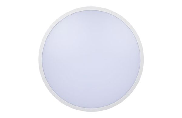 PLAFON LED SUPERFICIE REDONDO CON MARCO BLANCO HYDRA CCT 18W 1800LM Ø285MM