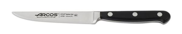 CUCHILLO COCINA CHULETERO ACERO NITRIUM NEGRO OPERA 12 CM