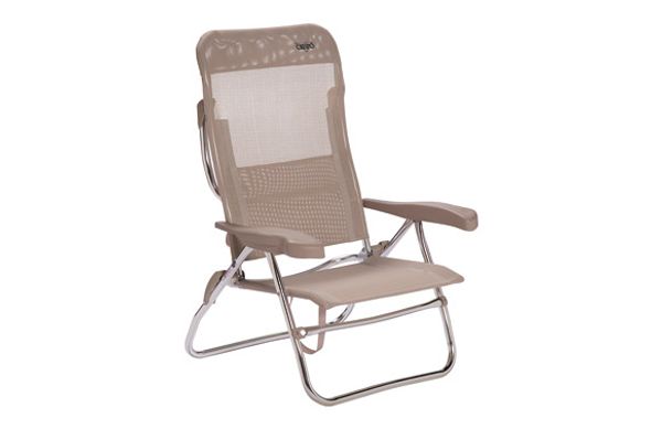 SILLA PLAYA RECLINABLE 7 POSICIONES BEIGE
