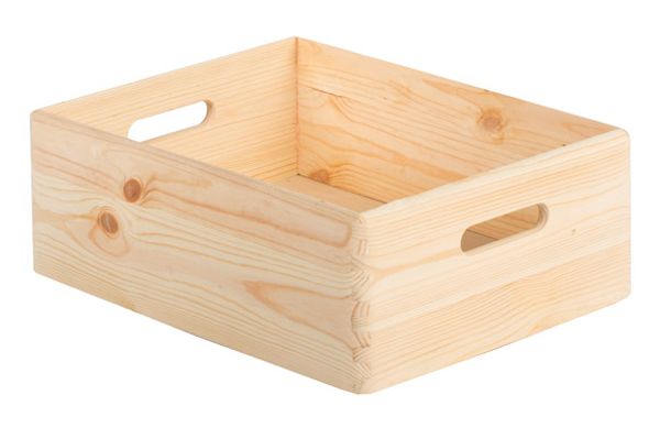 CAJA MADERA DE PINO 40 X 30 X 14 CM