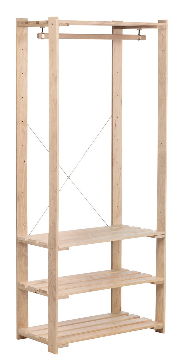 ESTANTERIA VESTIDOR PINO REFORZADA 174,2 X 76,7 X 43 CM