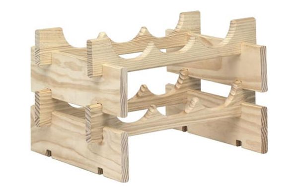 BOTELLERO PINO MACIZO MERLOT 6 BOTELLAS