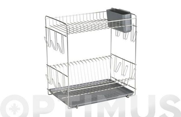 ESCURREPLATOS INOX 18/8 GRANDE-GRIS