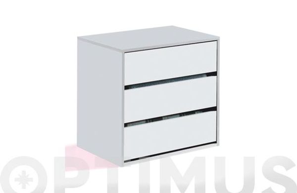 CAJONERA INTERIOR BLANCA 3 CAJONES 60 X 57 X 44 CM